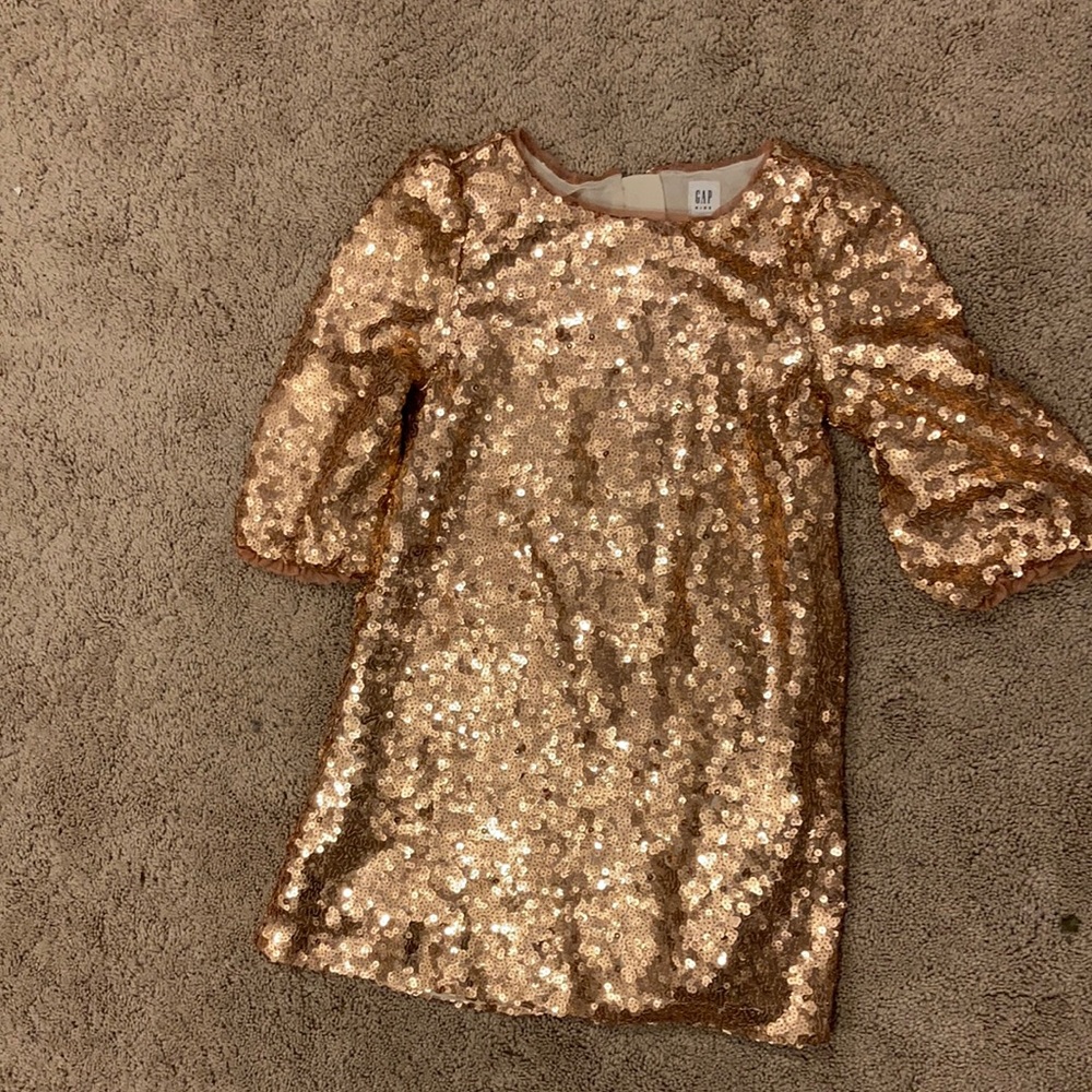 Gap kids pink sparkle dress